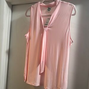 NWT Size Large- Anne Klein Light Pink Sleeveless Blouse